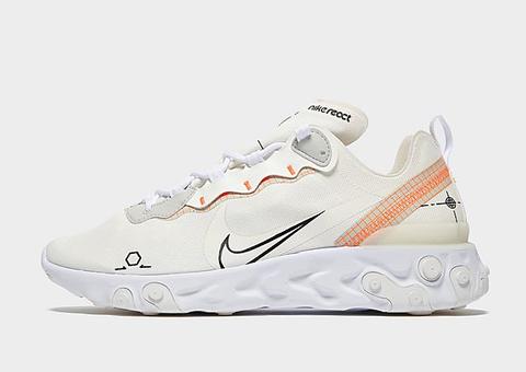 Nike Baskets React Element 55 Homme - Sail/white/light Bone/black, Sail/white/light Bone/black