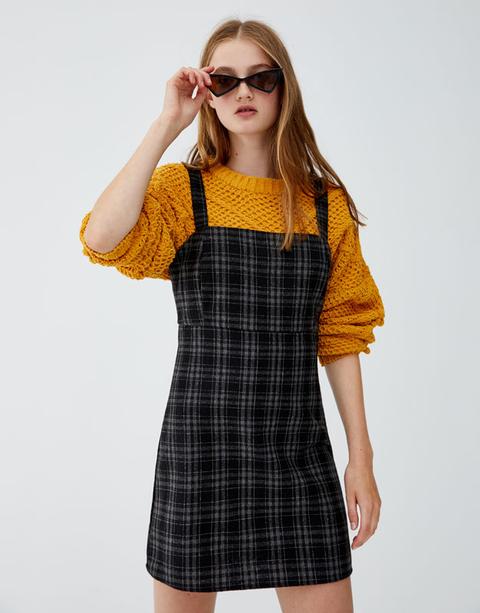 Pull and outlet bear gingham dress