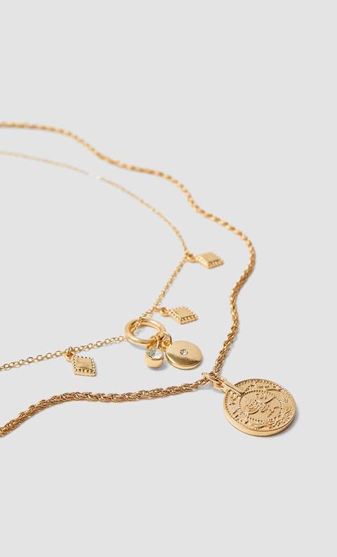Stradivarius Lot 5 Colliers Jaune M