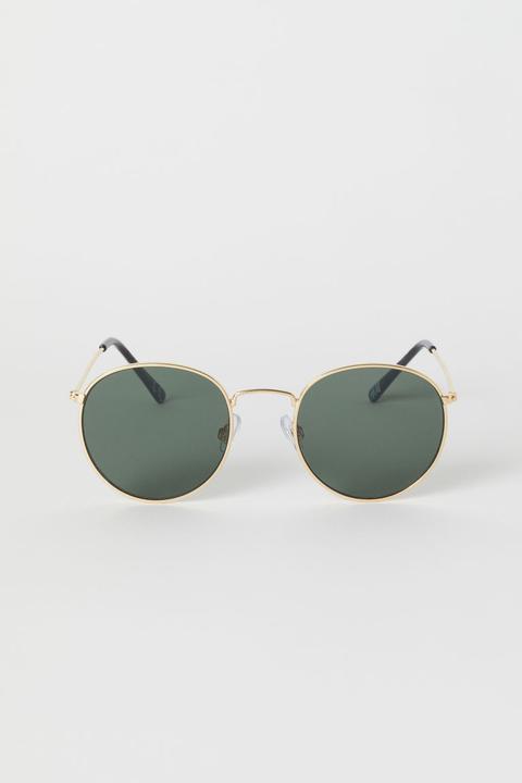 H & M - Lunettes De Soleil - Dore