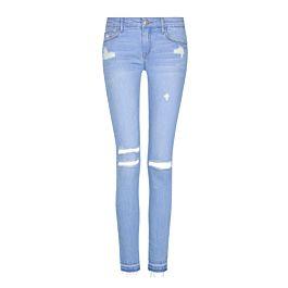 Jeans Skinny Destroyed Blu Chiaro