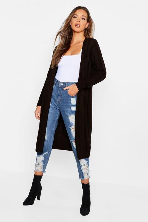 Cardigan Lungo Oversize Stile Boyfriend