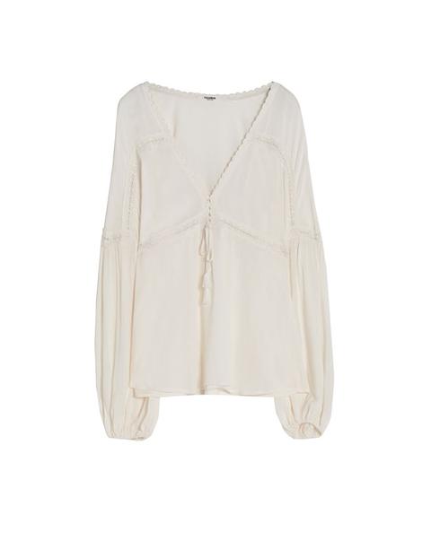 Blusa Con Manga Abullonada