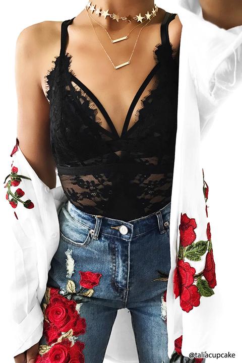 Floral Lace Bodysuit