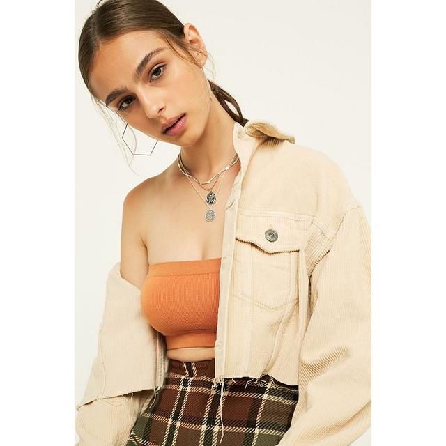 urban outfitters cropped corduroy jacket