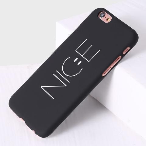 Funda Para Iphone Con Estampado De Letra - Negro