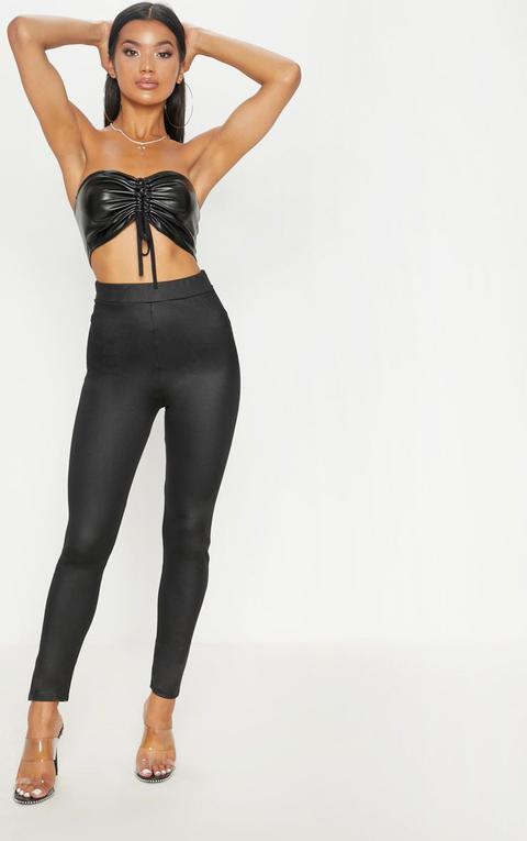 Black Scuba Wet Look Legging