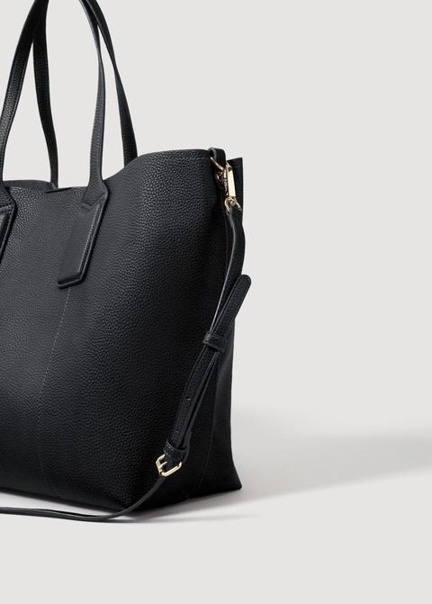 Genarbte Shopper-bag