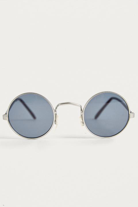 Hindsight Vintage Mahoney Silver Mirror Sunglasses - Mens All