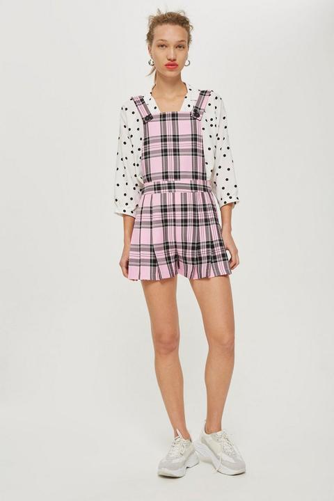 Tartan Pinafore Playsuit