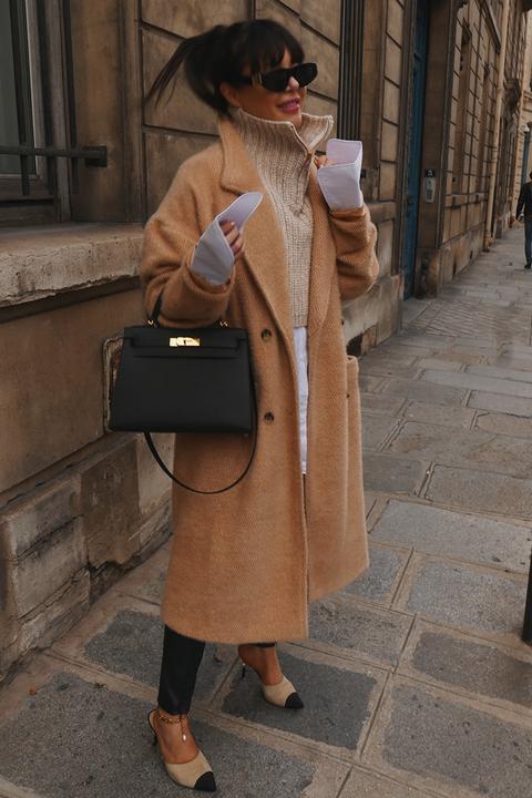 Brown Coats - Lorna Luxe Stone 'elizabeth' Borrowed His Double Breasted Coat