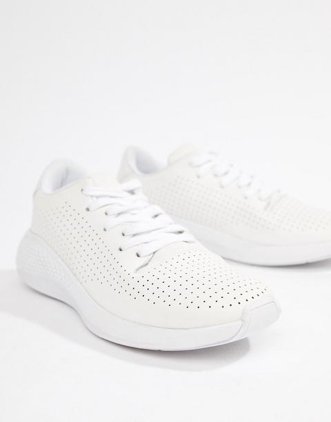 Zapatillas De Deporte Blancas Con Perforaciones De Asos Design