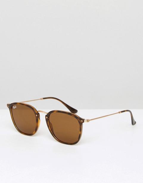 Ray-ban - 0rb2448n - Occhiali Da Sole Wayfarer - Marrone