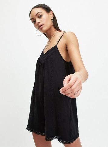 plain black playsuit
