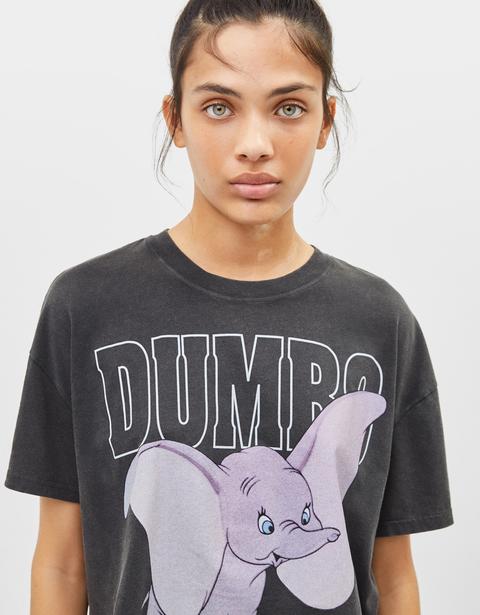 once preámbulo Cuña Dumbo Crop T-shirt de Bershka en 21 Buttons