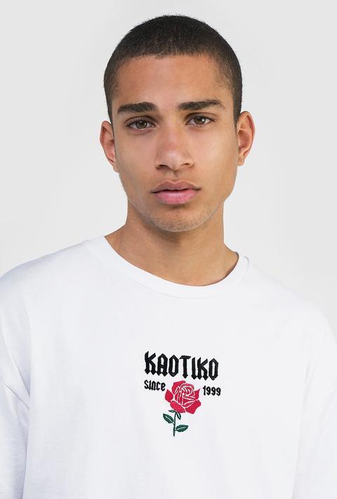 Camiseta "kaotiko Rose" Blanca