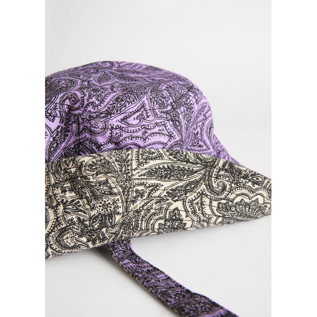 reversible paisley print bucket hat