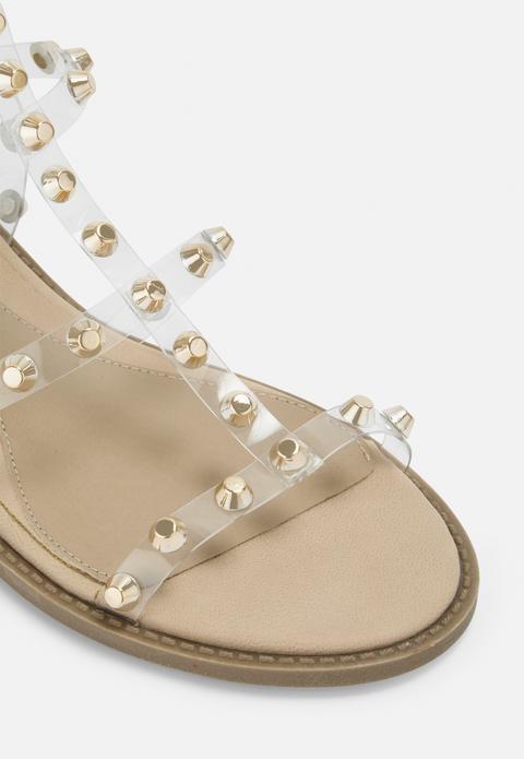 sandales spartiates dorées