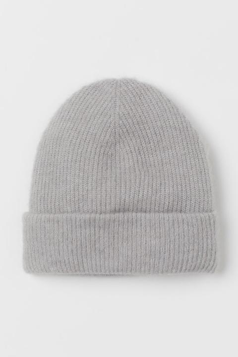 Alpaca-blend Hat - Grey