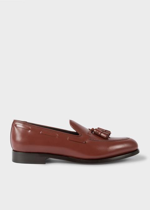 Men's Brown Leather 'simmons' Tassel Loafers