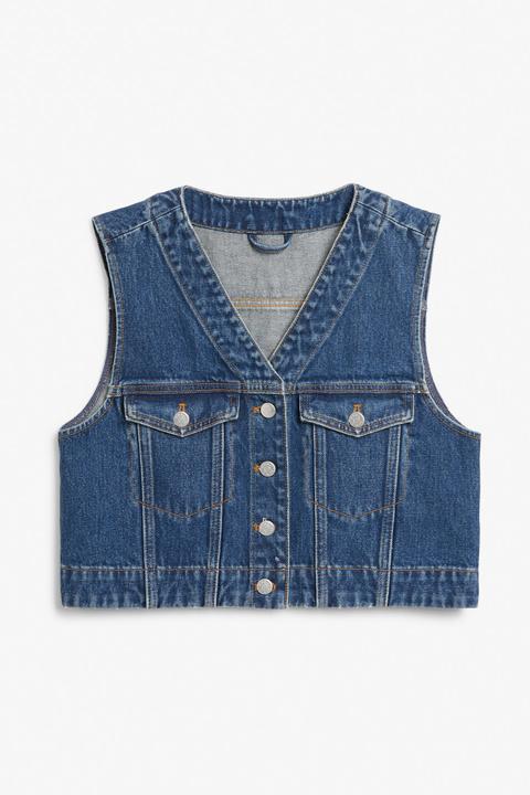 Denim Vest - Blue