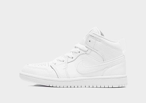 Jordan Air 1 Mid Enfant - White, White