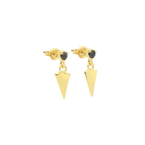 Arrow Earrings Black