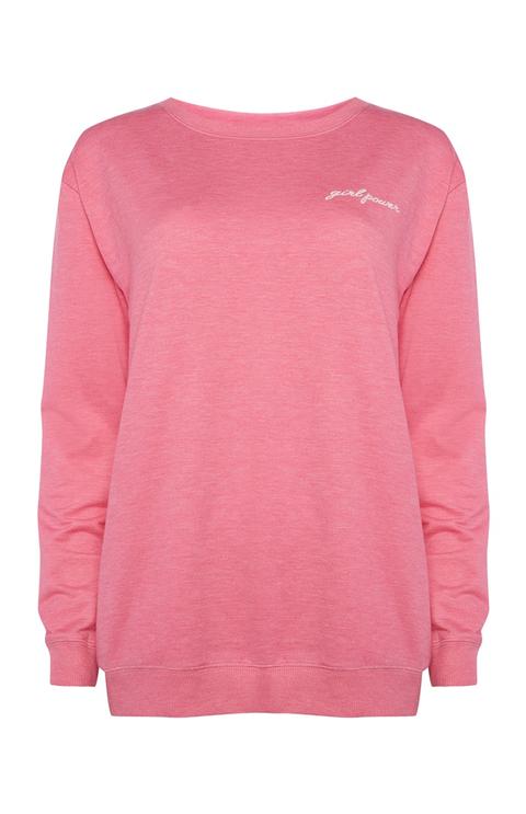 Pink Girl Power Sweater