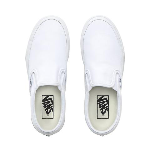 white slip on platform shoes