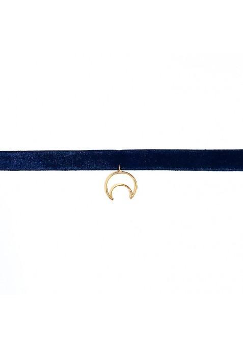 Half Moon Velvet Choker