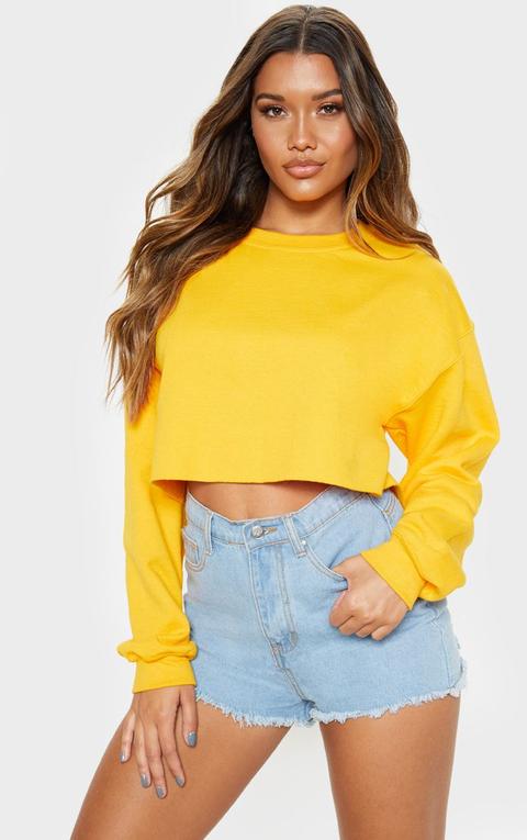 Yellow Ultimate Cropped Sweater