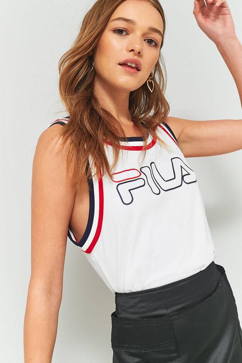 Fila Festival Striped Tank Top Womens M from Urban Outfitters 21 Buttons