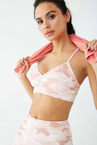 forever 21 camo sports bra