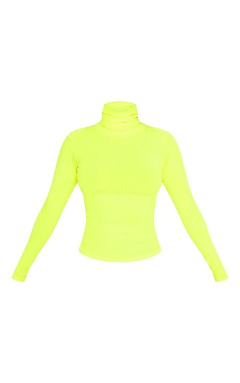 neon yellow long sleeve top