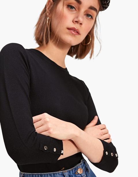 Pullover Aderente Basic Nero