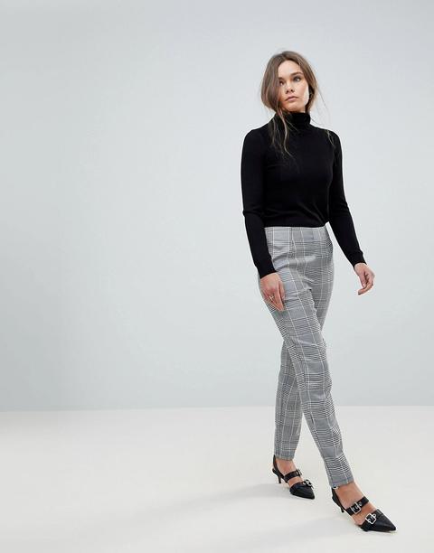 Pantalones Tapered De Cuadros De Parisian