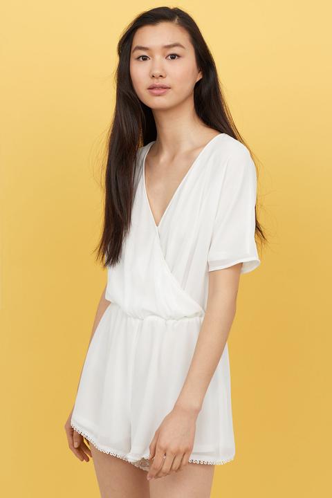 Jumpsuit Mit V-ausschnitt