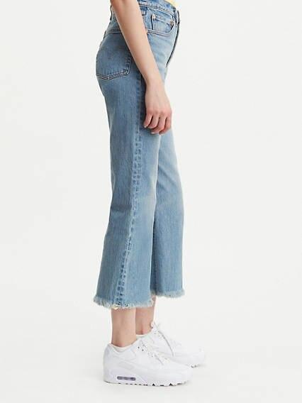 ribcage cropped flare levis