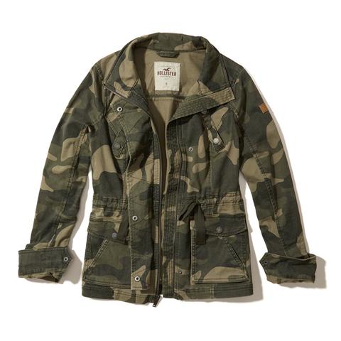 Camo Twill Shirt Jacket