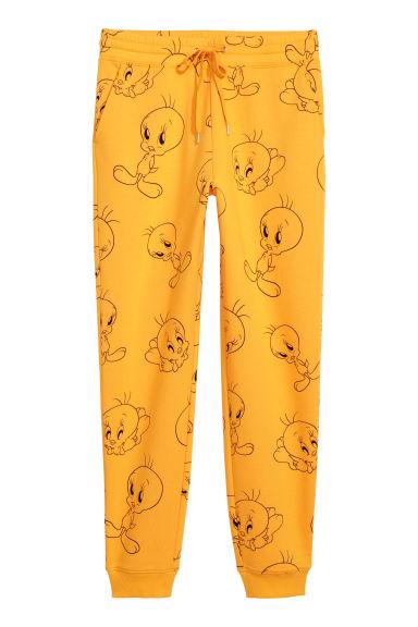 H & M - Pantalón De Chándal Estampado - Amarillo