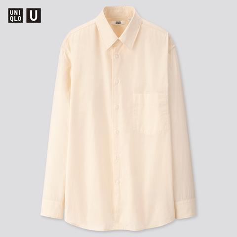 Uniqlo U Chemise En Coton Col Classique Manches Longues Homme