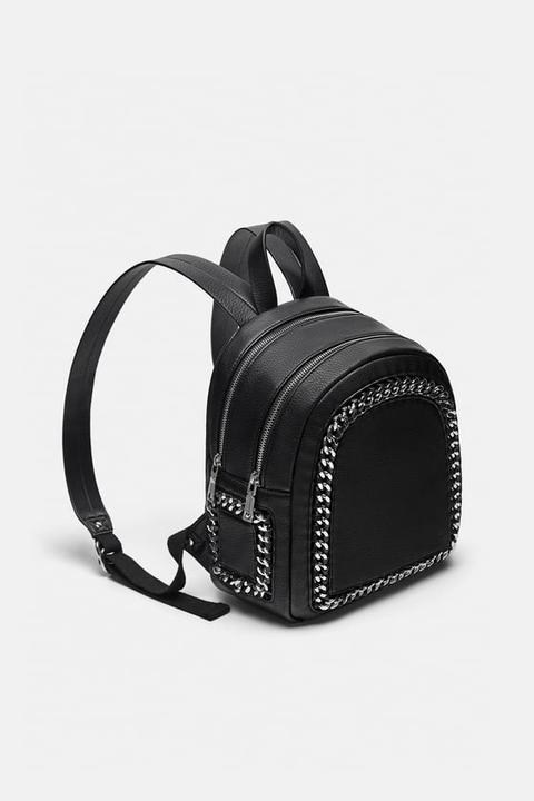 Zara chain sale backpack