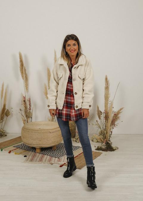 Chaqueta Beige Borreguillo