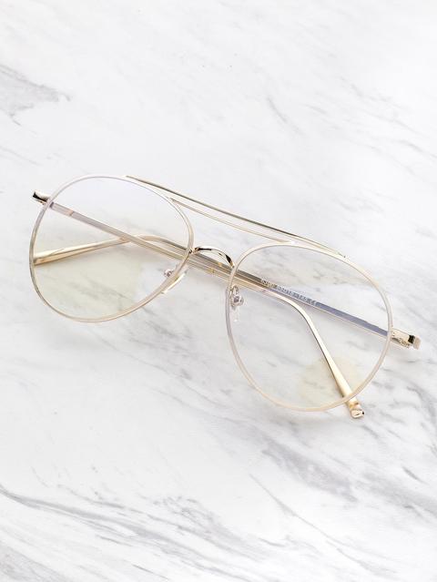 Clear Lens Aviator Glasses