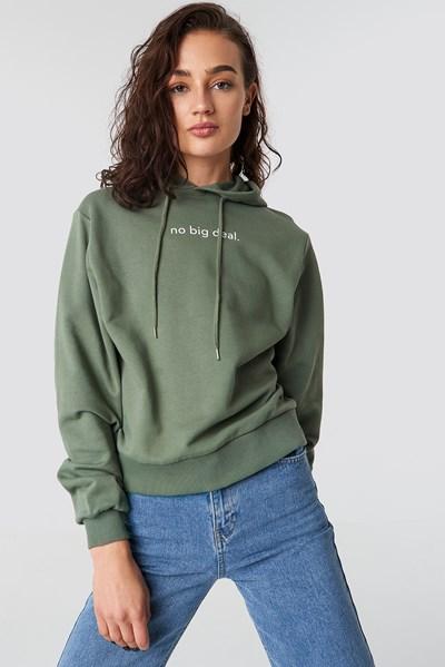 Astrid Olsen X Na-kd No Big Deal Hoodie - Green