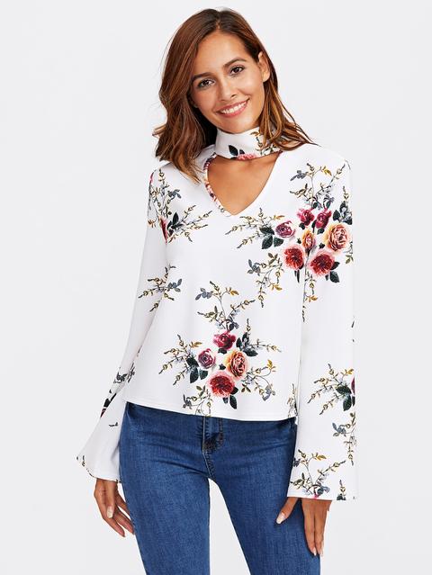 Top Con Stampa Di Fiore