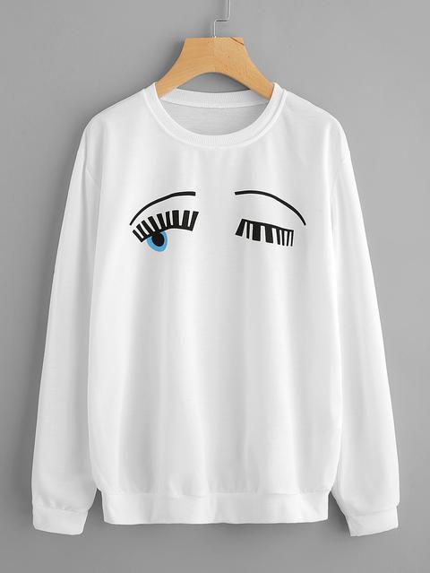 Eyes Print Sweatshirt