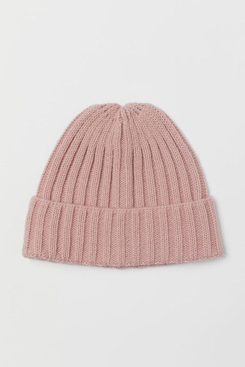 H & M - Gorro De Punto - Rosa