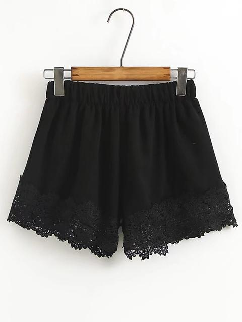 Short Crochet Con Cintura Elástica