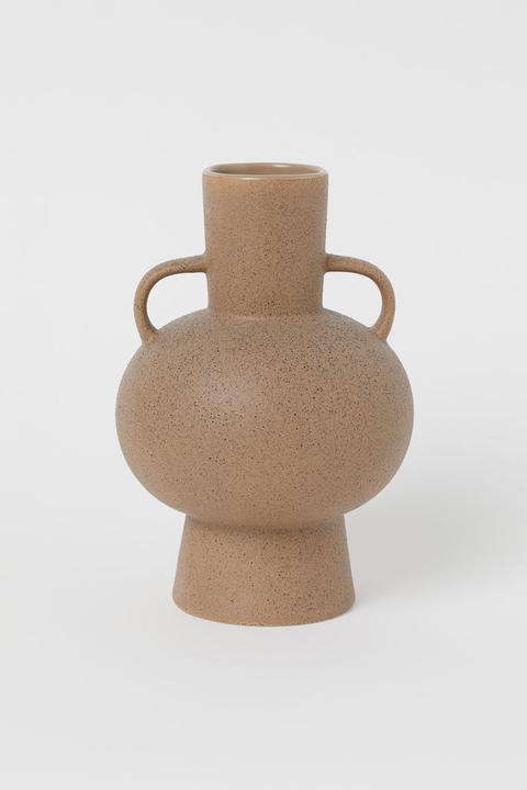 Vase En Grès - Beige